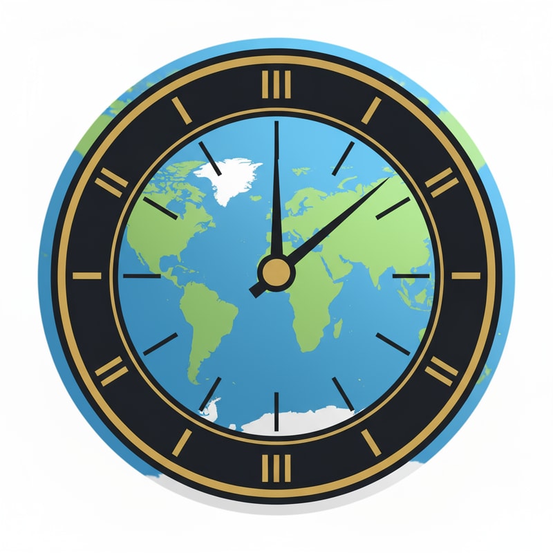 make picture of the world as a clock add the globe at the background