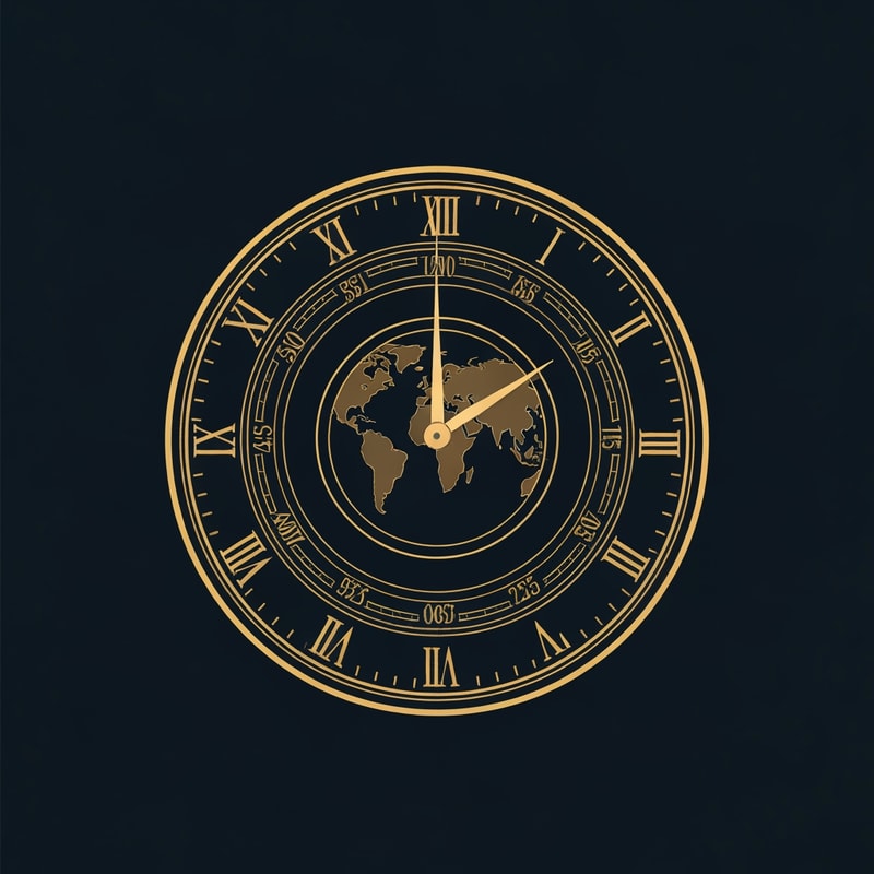 make picture of the world as a clock