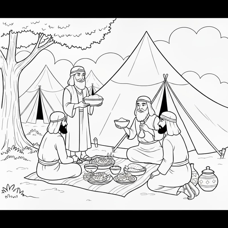 , make tents longer at the background