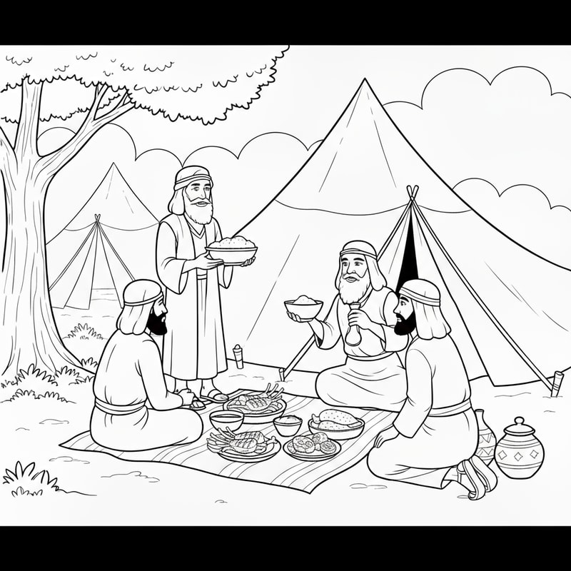 add lamb chops to the dishes, make tents larger