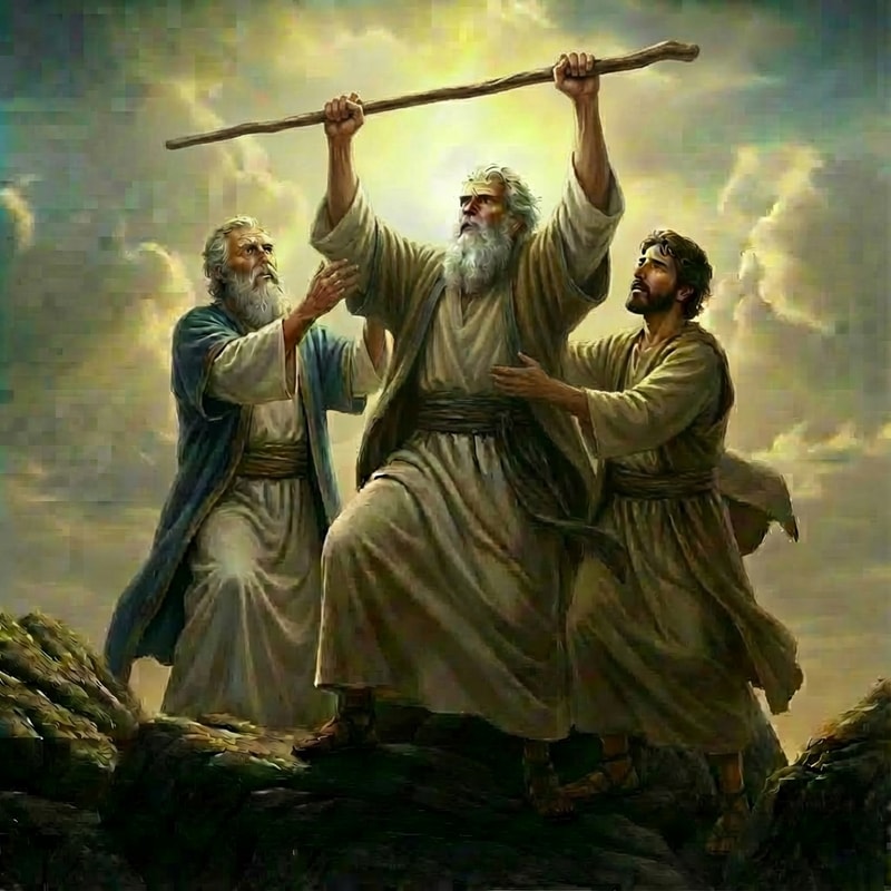 make both hands high up above the head