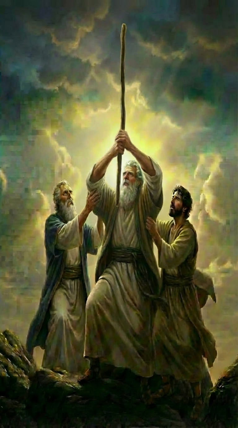 fix this image, so moses will not be double image