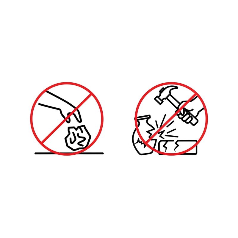 clip art of no throwing garbage on floor and no breaking things