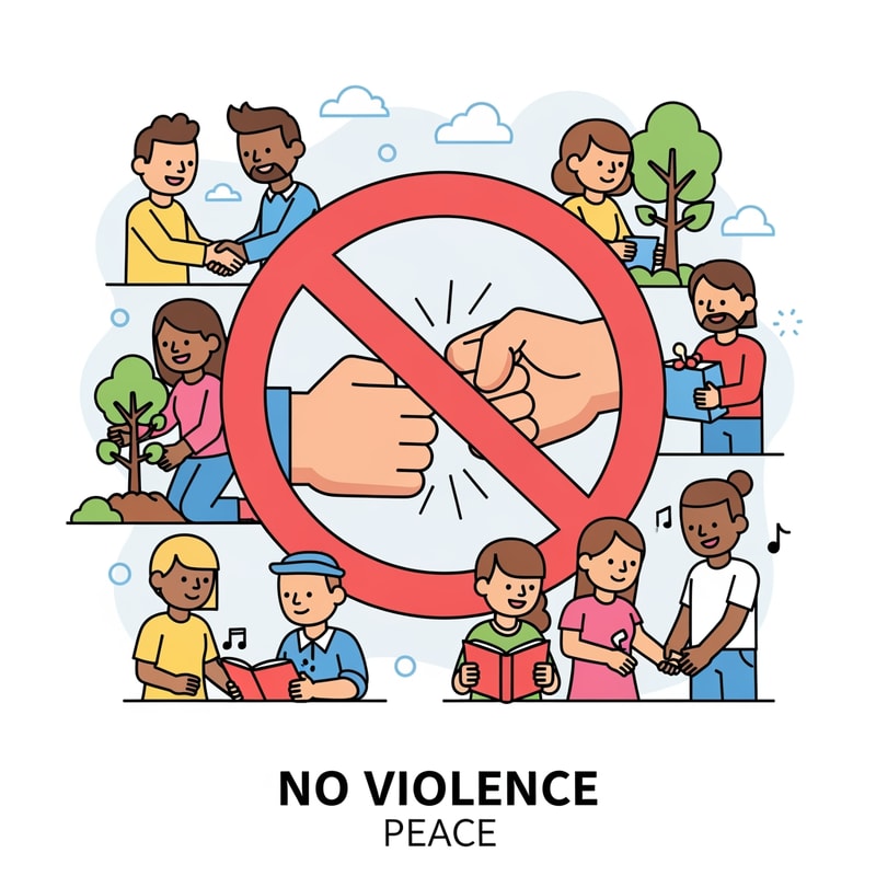 clip art of no violence