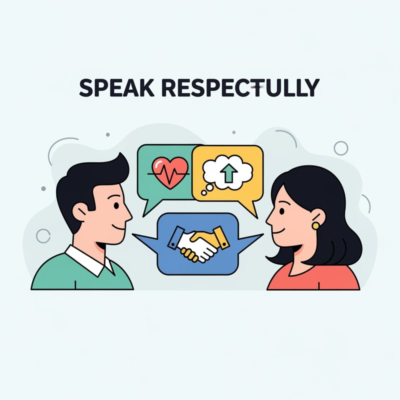 clip art of speaking respectfully