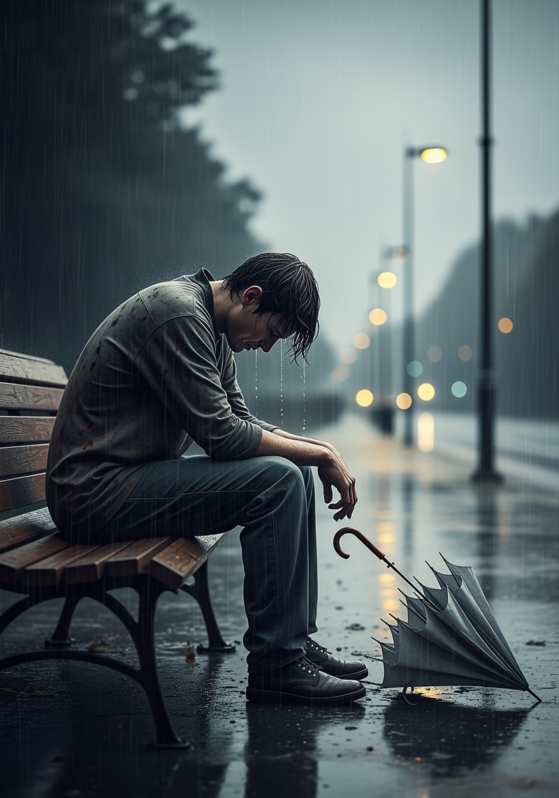 picture of a person who has a tragedy