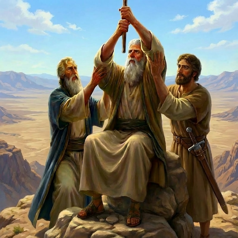 make the people on a high mountain with a bit wider mountain top.  make no other changes