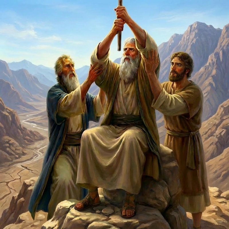 make the people to be on a mountain, and valley below without river or water