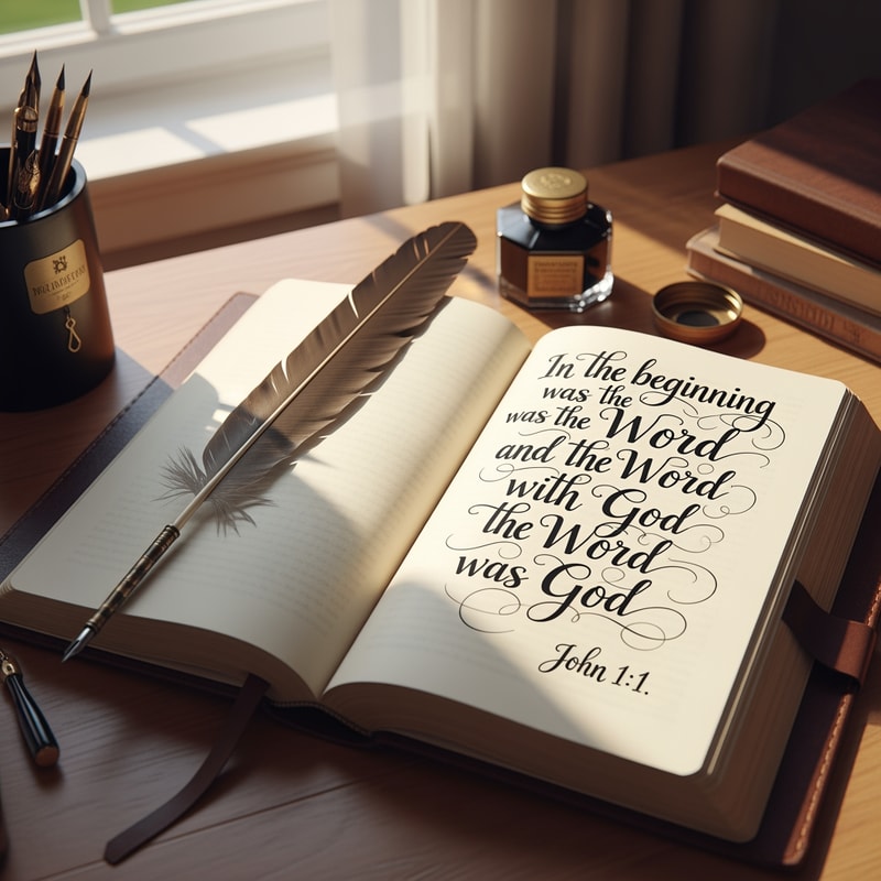 add writing onthe bible: