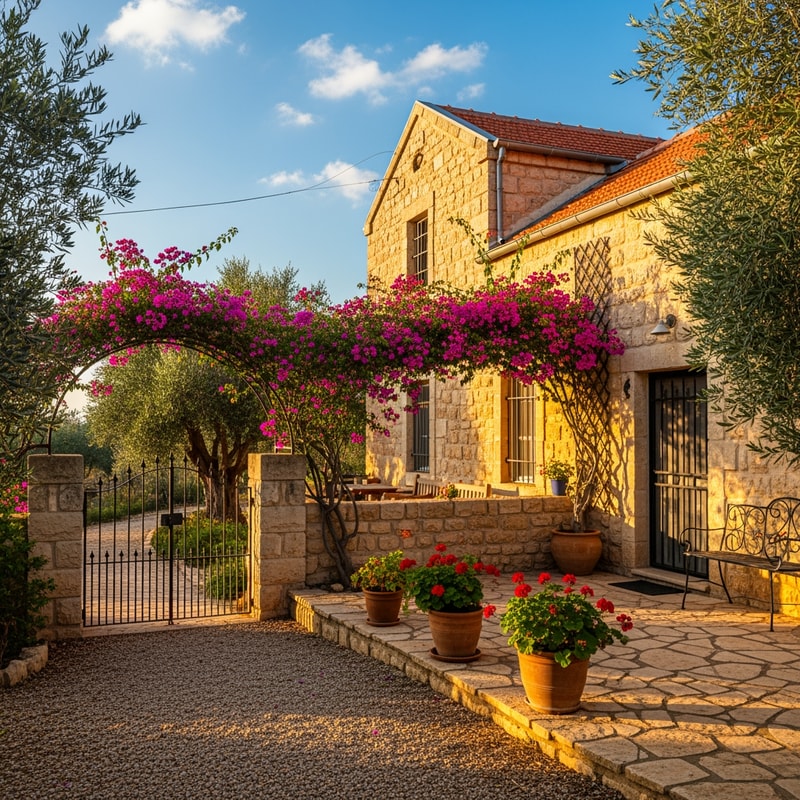 photo  of an israeli country home