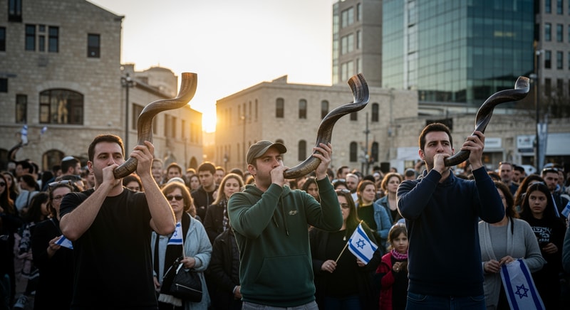 תקיעת שופרות פומבית תמונה