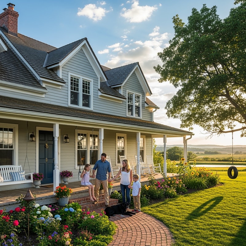 picture of a nice family country home