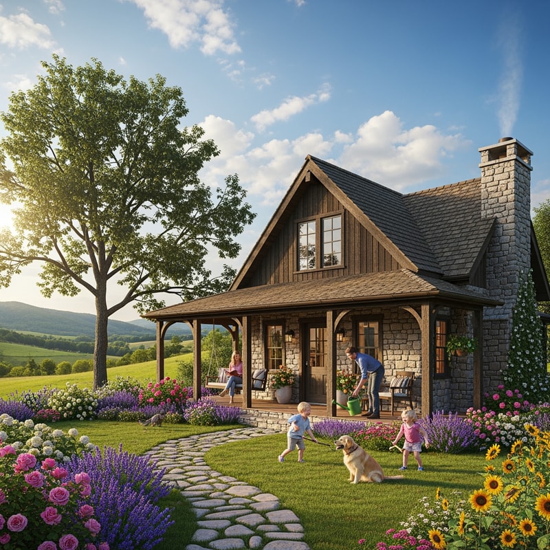 picture of a nice family country home