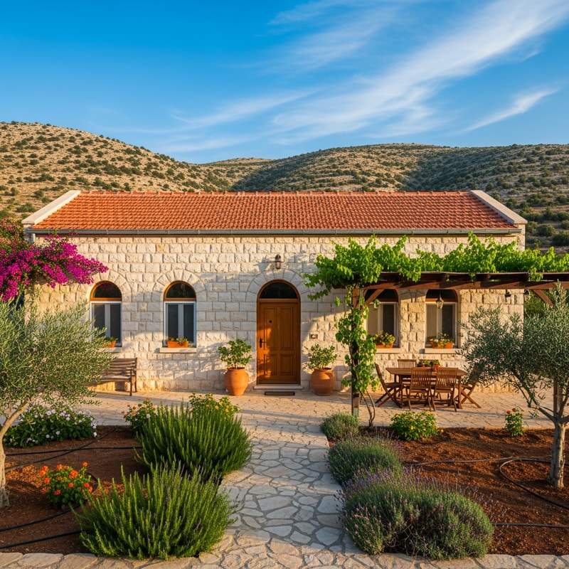 photo  of an israeli country home