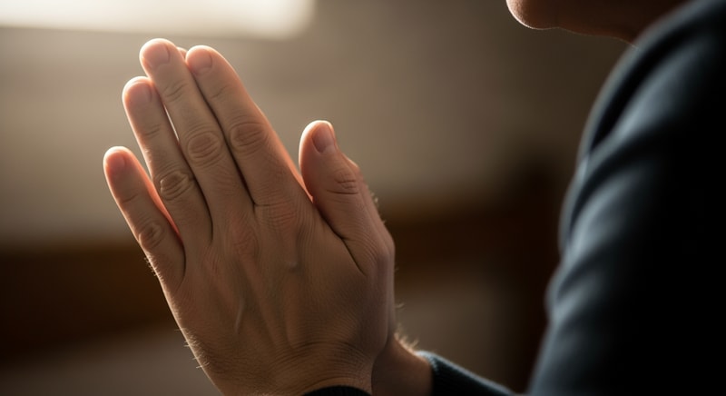 make praying hands  - another try