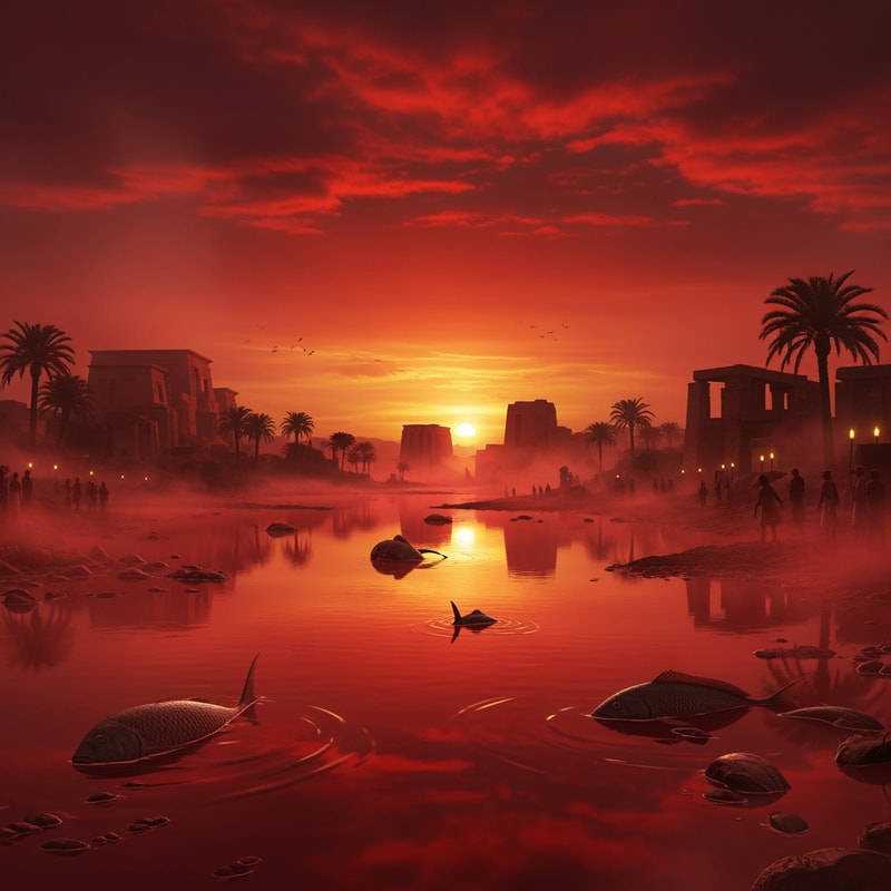 pictures of plague of blood