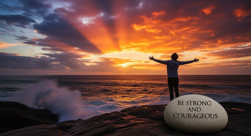 make picture for - be strong and courageous
