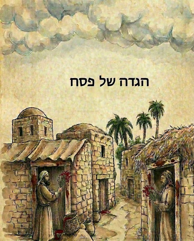 add blood at the edge of the hyssop