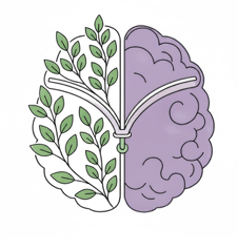 Remove the hand and the symbols that divide the brain into four parts.