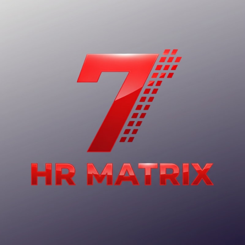 my logo name is 7 hr matrix , make the digner 7
