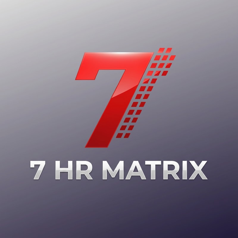 my logo name is 7 hr matrix ,"7 hr matrix" BE PROFASANAL