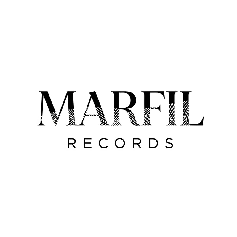 please, could you create a logo black and white for a brand called: "Marfil Records" whitout anything connected in music