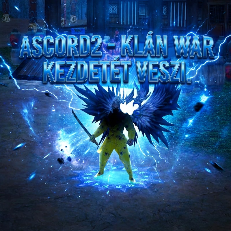 Szerkeszd meg epicen. Legyen oda írva Ascord2- KLÁN WAR kezdetét veszi. Kék háttérral szerkeszd meg menő effektekkel az ascord logo ne látszódjon