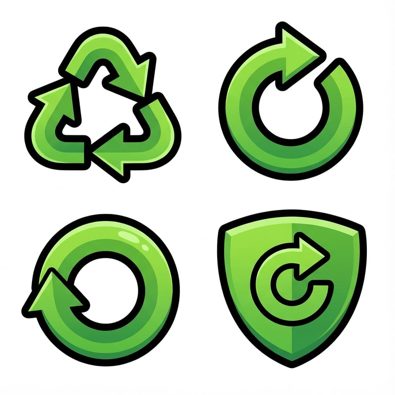 Create three separate retry buttons. cartoonish with no square or circle and no text no advanced graphics its meant to be simple dont make it glossy just make it obvious its a retry button also make it green

The attached image represents the overall artistic style and aesthetic. Use it as a reference for visual consistency and design language. Do not replicate these images directly, but capture the general artistic direction and style.

General color scheme includes: #c82828, #f03c50, #505050, #dcdcdc, #8c143c

And follow these custom instructions: Create icons with a bold, modern cartoon-vector aesthetic. Use thick, clean outlines (preferably dark or black) to define shapes and provide strong contrast against vibrant fills. Maintain smooth, rounded corners and soft geometric forms—favor simplified silhouettes over intricate details.

Use a vivid, saturated color palette with high contrast between foreground and background elements. Incorporate subtle gradients and light reflections to add depth without overwhelming clarity.