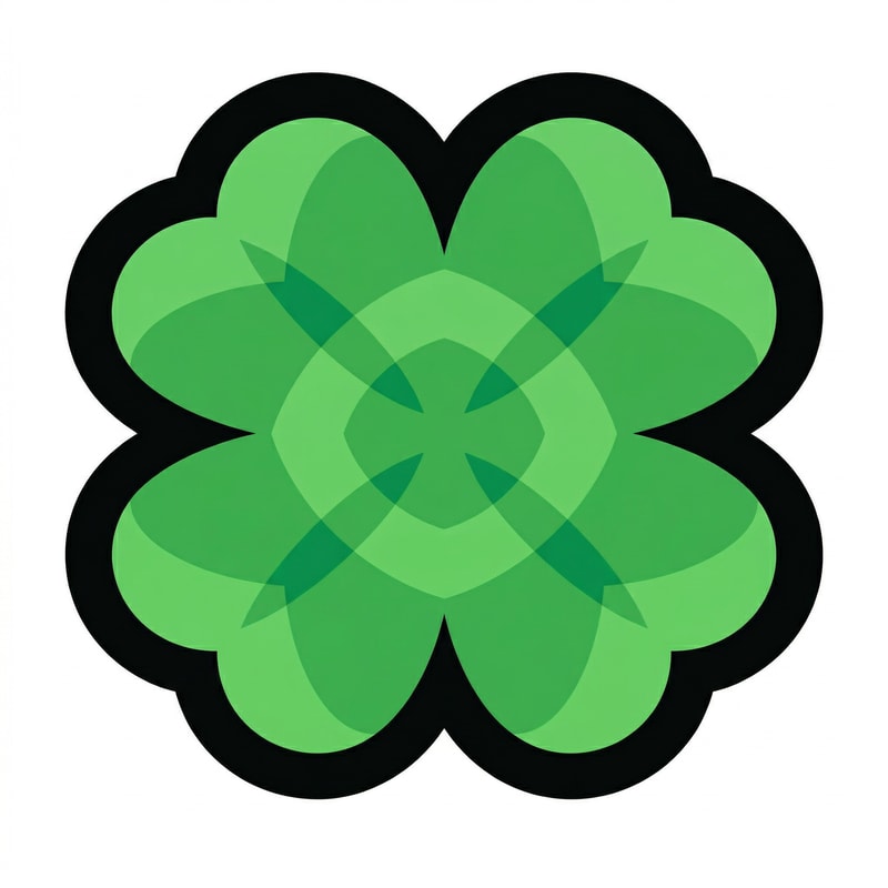 make this green clover the exact same size and quality WITH THE EXACT SAME BLACK OUTLINE as this golden clover DO NOT CHANGE ANYTHING ELSE ALSO MAKE BG WHITE