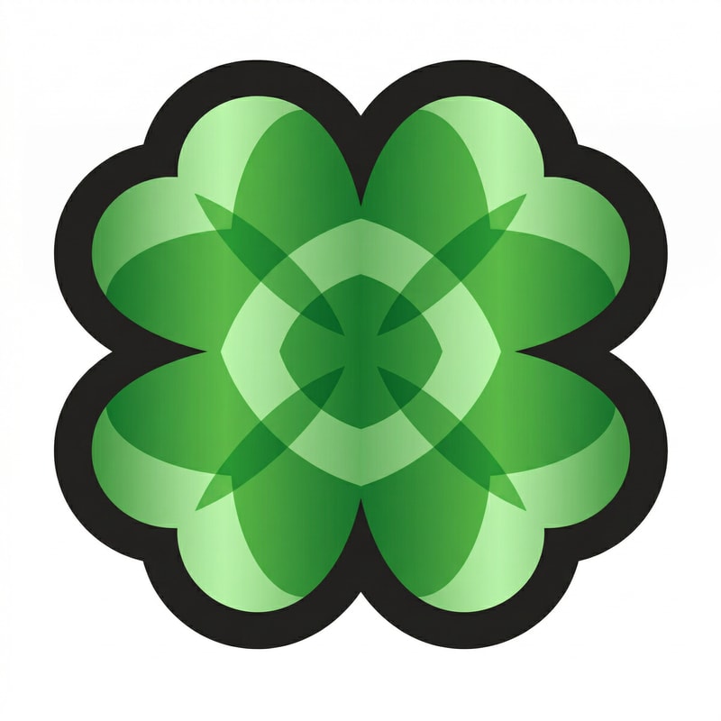 make this green clover the exact same size and quality WITH THE EXACT SAME BLACK OUTLINE as this golden clover DO NOT CHANGE ANYTHING ELSE ALSO MAKE BG WHITE