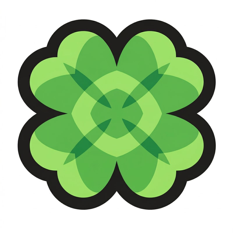 make this green clover the exact same size and quality WITH THE EXACT SAME BLACK OUTLINE as this golden clover DO NOT CHANGE ANYTHING ELSE ALSO MAKE BG WHITE