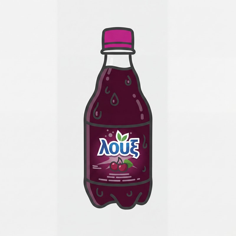 vectorize this soda in this exact art style : DO NOT ALTER THE SIZE OF THE SODA OR ADD ANY ADDITIONAL ICONS SIDE BY SIDE