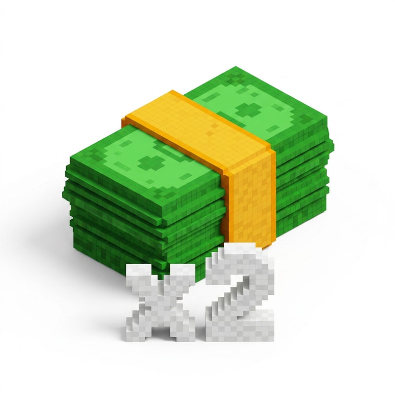 make this 2x cash in the style of this 2x cash: