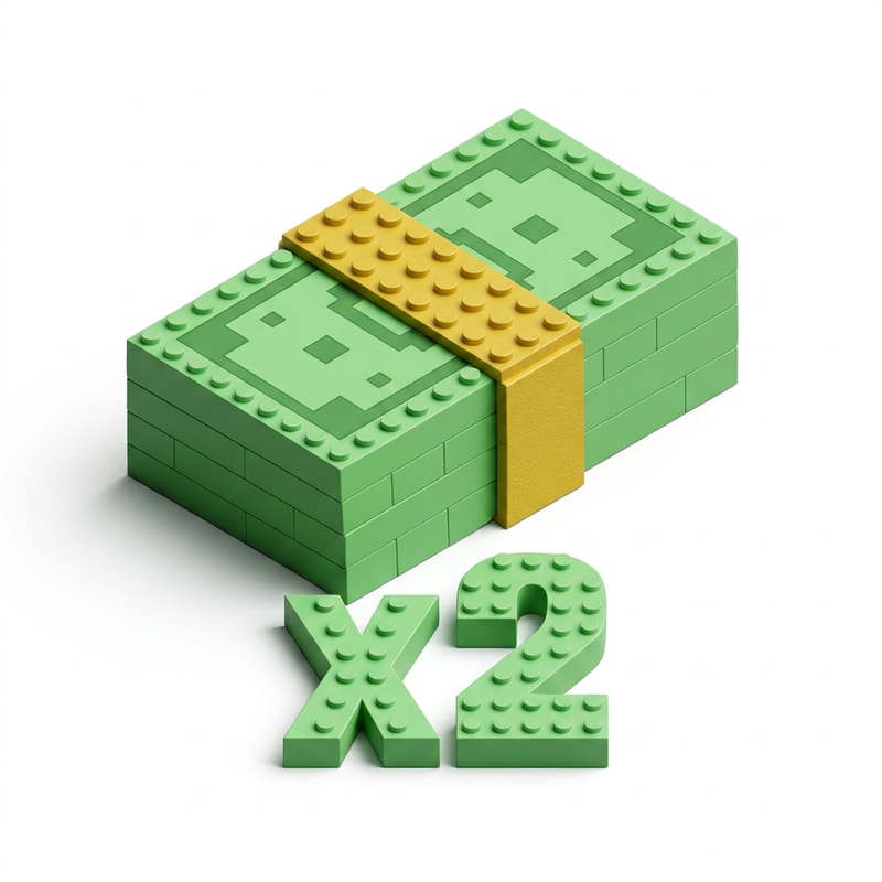 make this 2x cash in the style of this 2x cash: