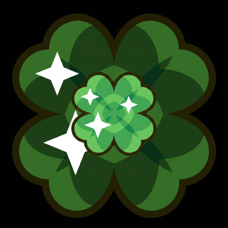 make this clover smaller DO NOT CHANGE ITS DESIGN WHATSOEVER JUST MAKE THE CLOVER SLIGHTLY SMALLER