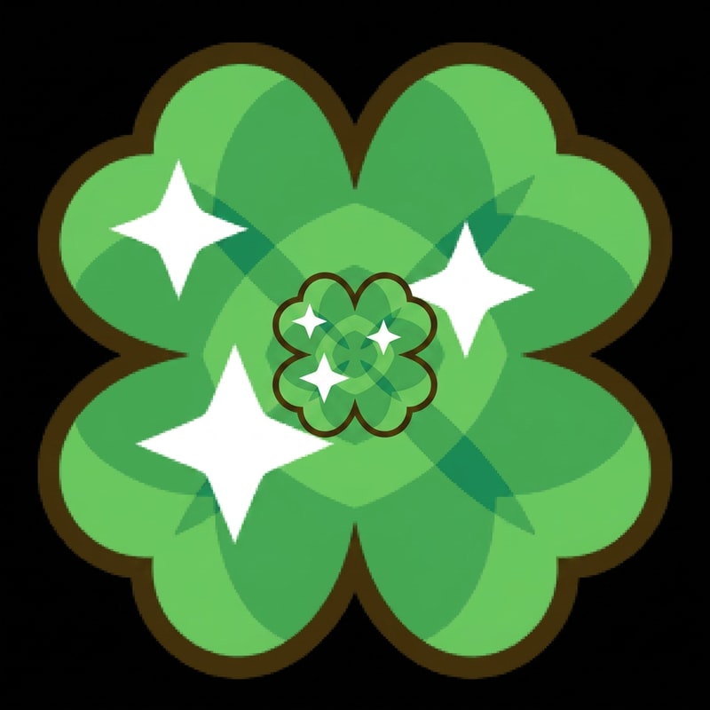 make this clover smaller DO NOT CHANGE ITS DESIGN WHATSOEVER JUST MAKE THE CLOVER SLIGHTLY SMALLER