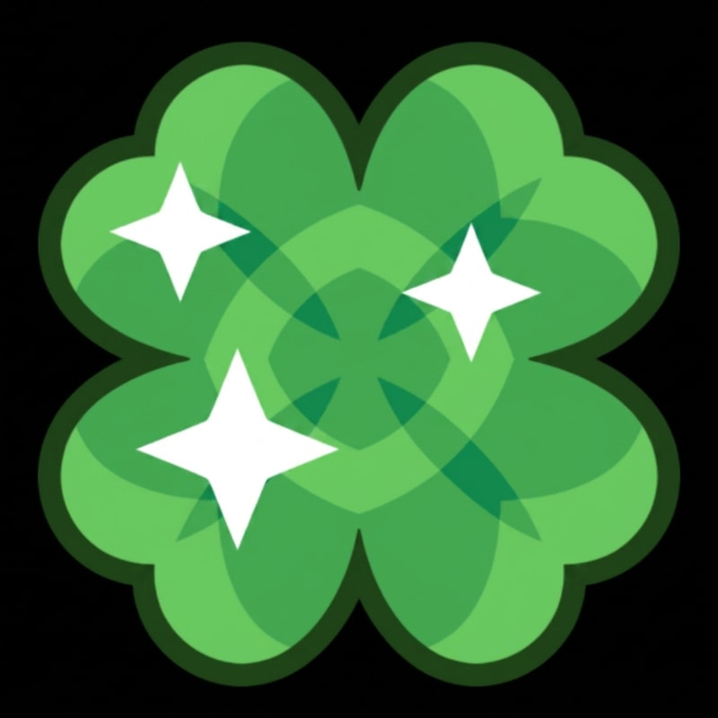 make this clover smaller DO NOT CHANGE ITS DESIGN WHATSOEVER JUST MAKE THE CLOVER SLIGHTLY SMALLER