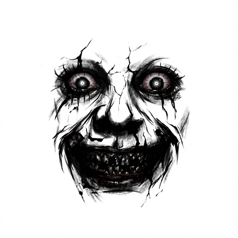 make this face even more scary