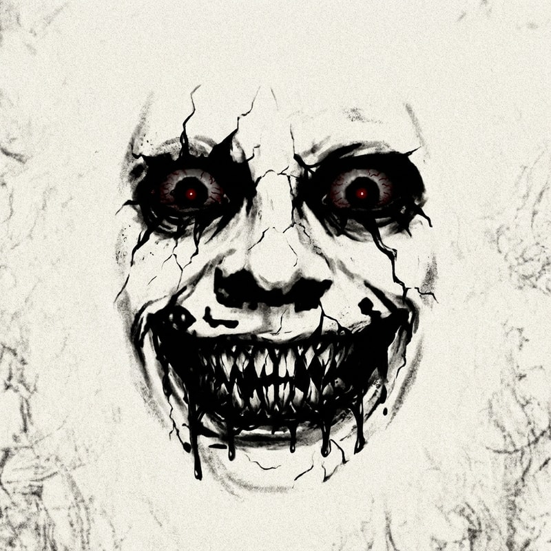 make this face even more scary