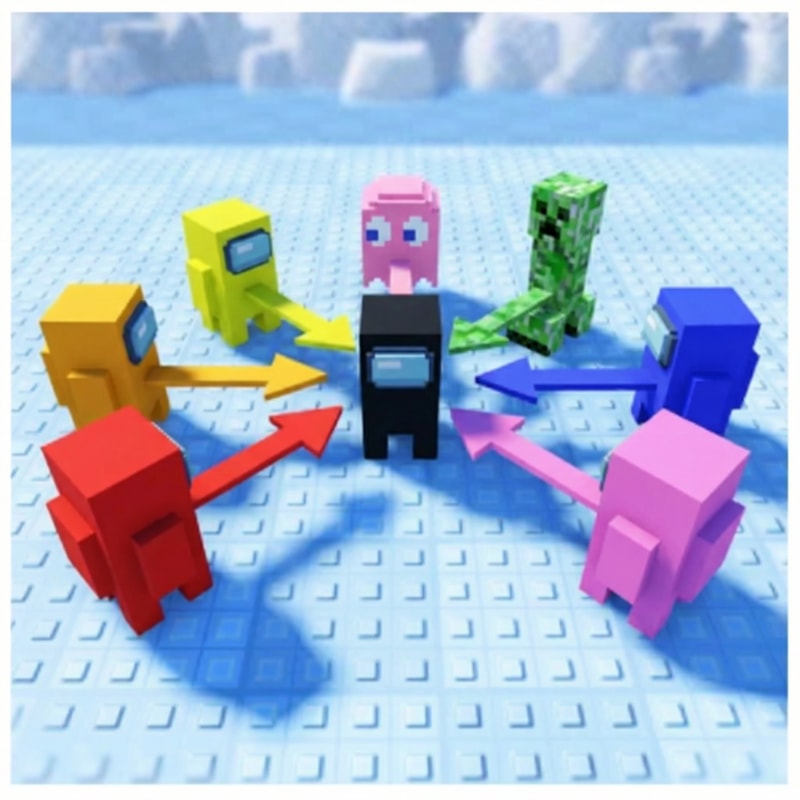 replace these penguins with these characters, DO NOT CHANGE ANYTHING ELSE