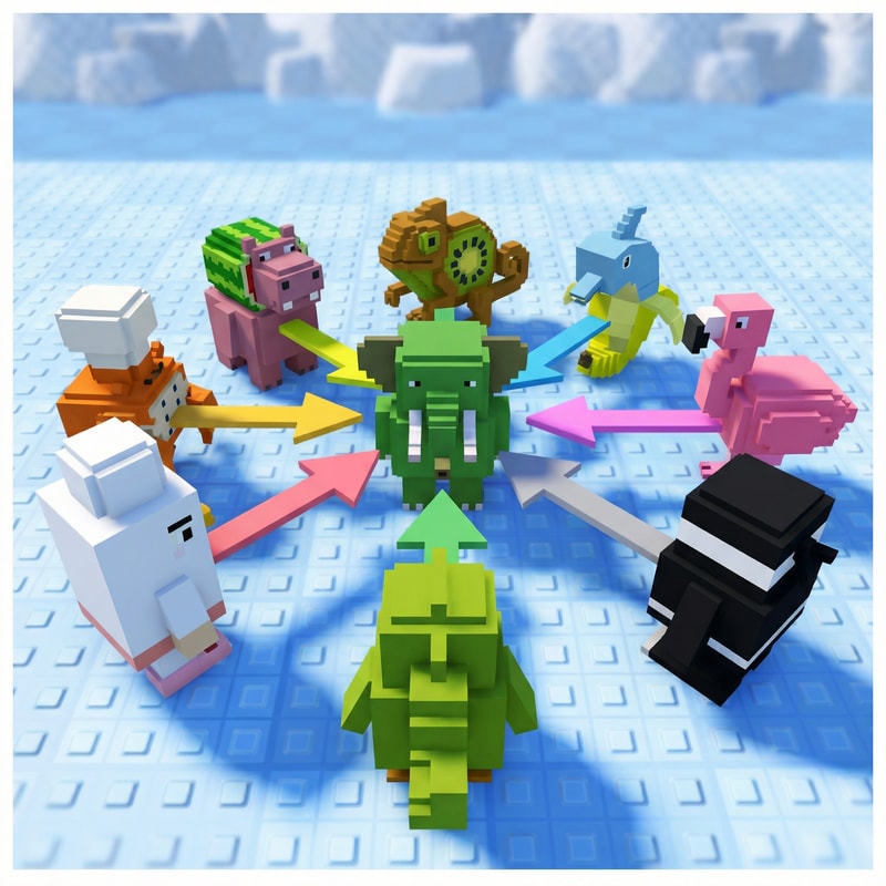 replace ALL penguins with these characters, DO NOT CHANGE ANYTHING ELSE