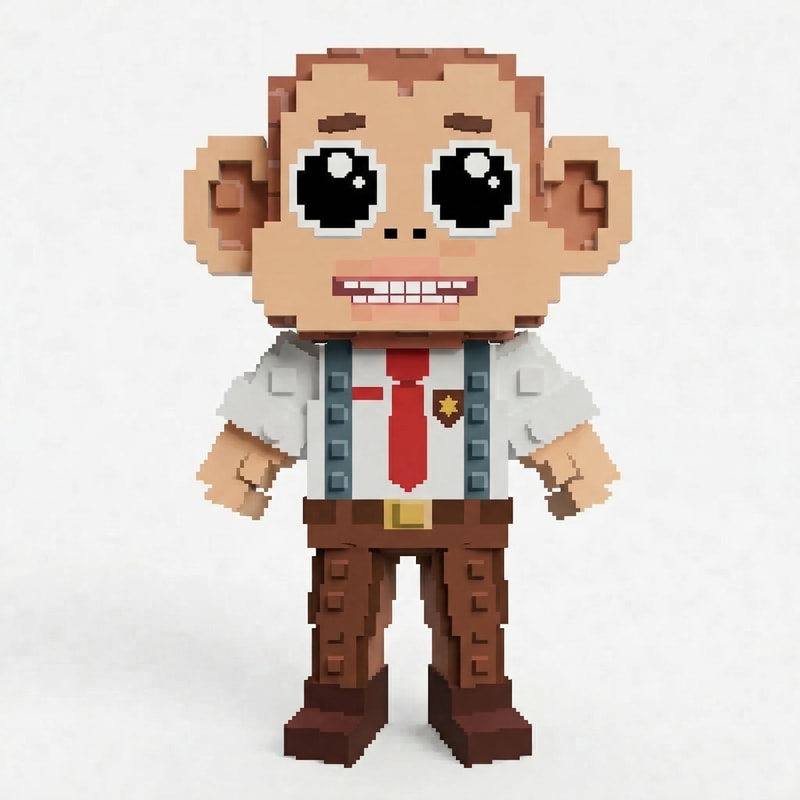 replace this tall monkey with this small monkey adapt the small monkey to fit in the same art style as the tall monkey DO NOT CHANGE ANYTHING ELSE