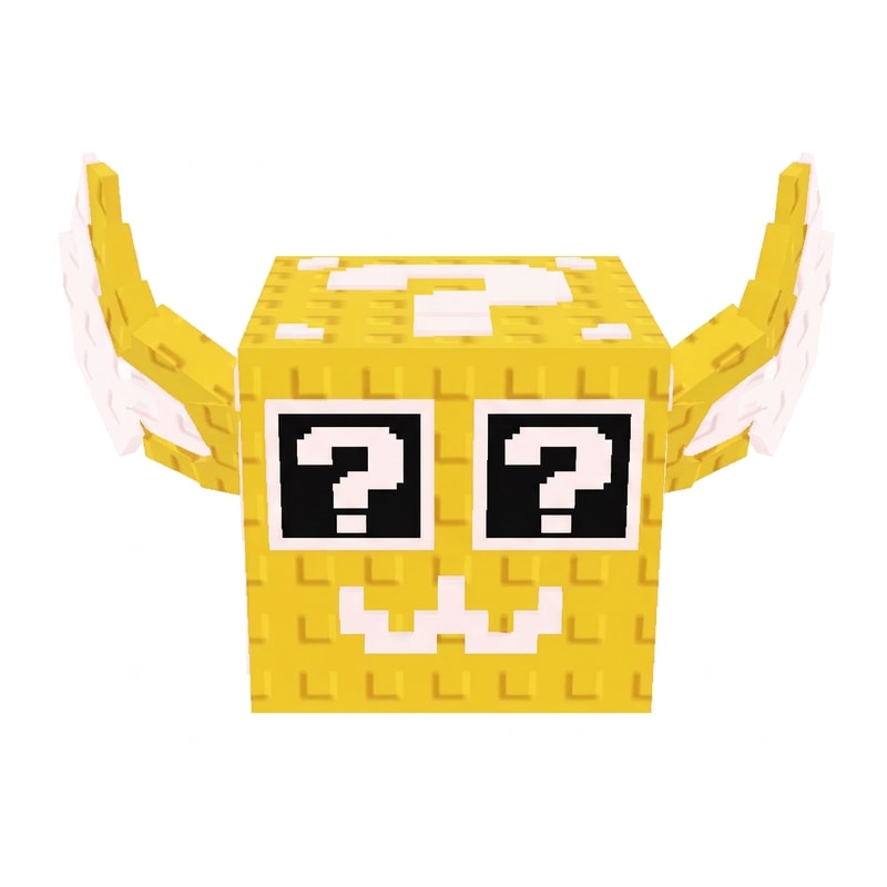 make this lucky block face yellow instead of red DO NOT CHANGE THE STYLE DO NOT CHANGE ANYTHING ELSE