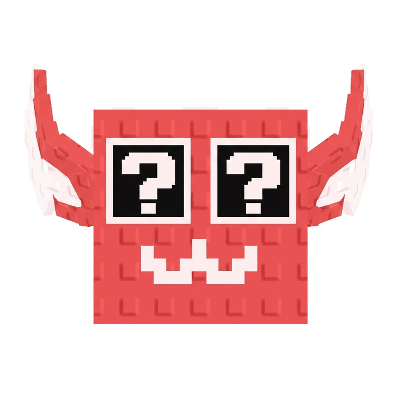 make this lucky block face forward DO NOT CHANGE THE STYLE DO NOT CHANGE ANYTHING ELSE