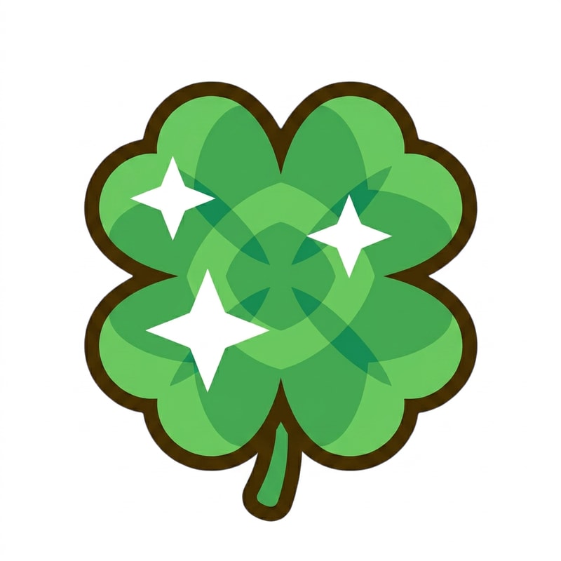 replace this clover with this green clover DO NOT CHANGE ANYTHING ELSE ensure the green clover is sized down the EXACT SAME THIS CLOVER IS