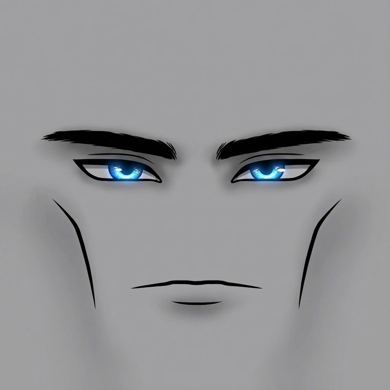 make the eyes bright blue with hints of gold in the middle and change absolutely NOTHING ELSE