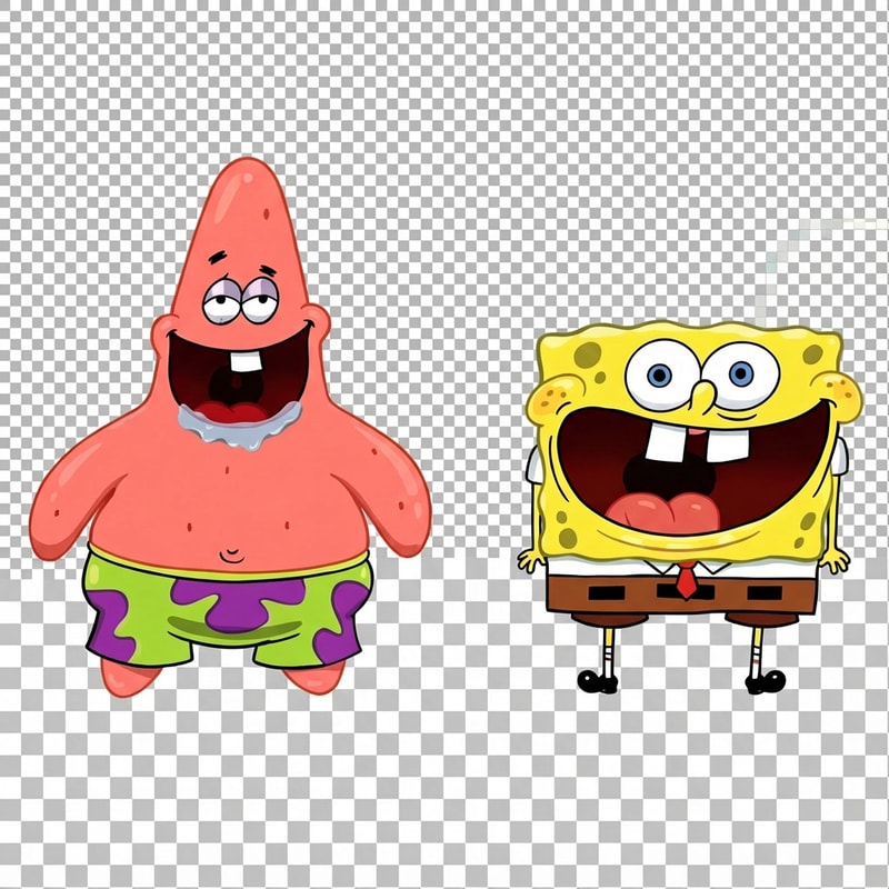 remove patrick and center spongebob