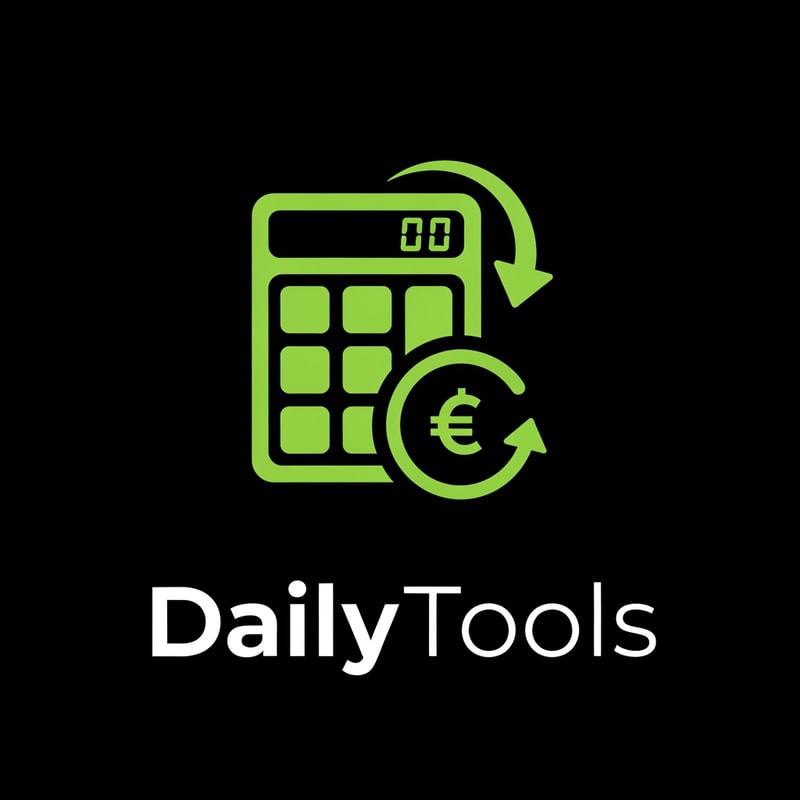 create the app logo for DailyTools App, in which we have differnt calculators and convertors use E9FF70 code for logo with black background