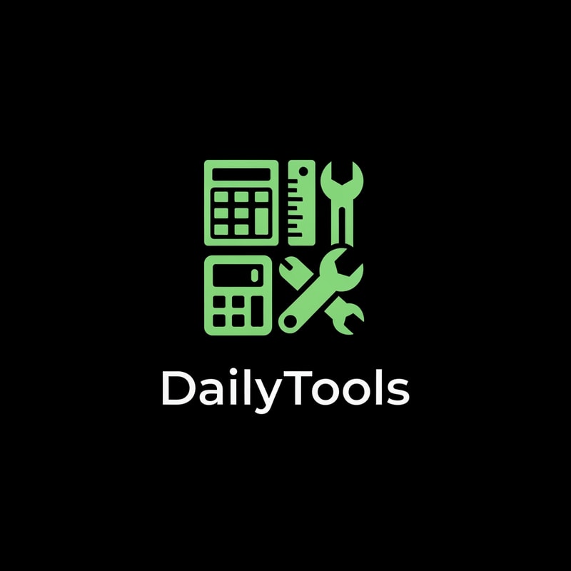 create the app logo for DailyTools App, in which we have differnt calculators and convertors use E9FF70 code for logo with black background
