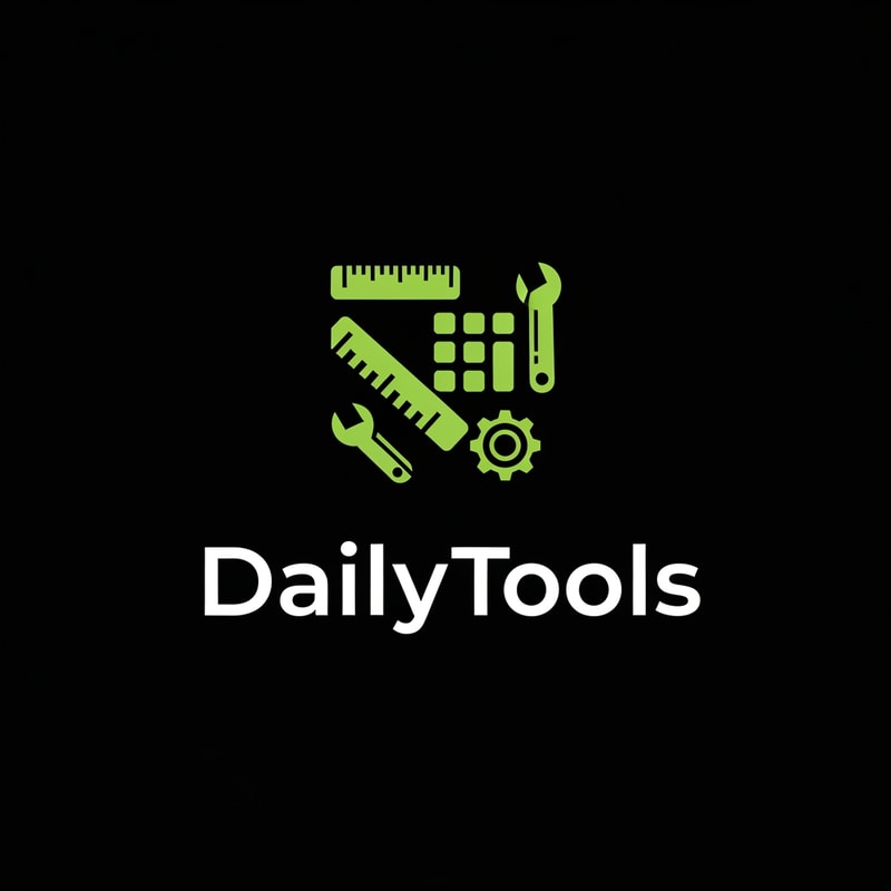 create the app logo for DailyTools App, in which we have differnt calculators and convertors use E9FF70 code for logo with black background